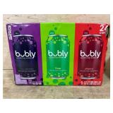 Bubly Sparkling Water Variety Pack, 24 Cans