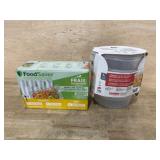 FoodSaver Rolls and Cambro Containers Set