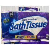 Ultra Premium Bath Tissue, 45 Rolls