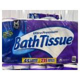 Ultra Premium Bath Tissue, 45 Rolls