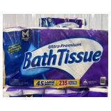Ultra Premium Bath Tissue, 45 Rolls