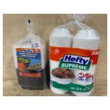 Hefty Cups and Food Storage Containers Lot