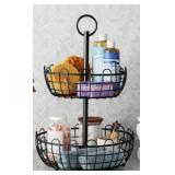 Two-Tier Metal Fruit Stand