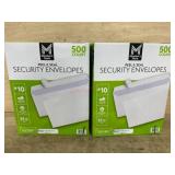 Peel & Seal Security Envelopes 1000 Count