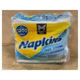 Pack of 1200 Disposable Napkins