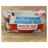 Multipurpose Absorbent Pads, 120 Count