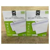 White Security Envelopes, #10, Peel and Seal