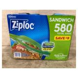 Ziploc Sandwich Bags, 580 Total Count
