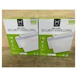 Peel and Seal Security Envelopes, 1000 Count