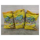 Unsalted Roasted Peanuts, Total of 3 Bags