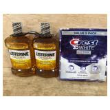Listerine Original and Crest 3D White Pack