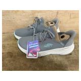 Skechers Womenï¿½s Grey Walking Shoes, Size 10