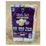 Pack of 12 Ultra Soft 3-Ply Facial Tissues