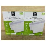 Security Envelopes Peel & Seal, 1000 Ct