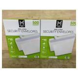 White Peel and Seal Security Envelopes