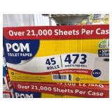 Pom Toilet Paper, 45 Rolls, 2-Ply