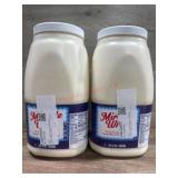 2 Miracle Whip Jars