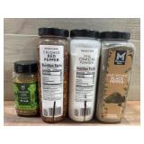 Seasonings Including Red Pepper and Black Pepper