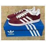 Adidas Gazelle Red Suede Shoes, Size 7.5