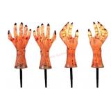 4 Color-Changing Pathway Lights