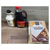 Maple Syrup, Pancake Syrup, and Brown Sugar Set