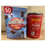 Swiss Miss Milk Chocolate & Folgers Coffee Combo
