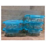Snapware Glass Divided Containers Set
