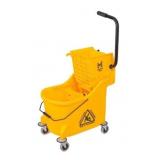 Commercial Grade Yellow Mop Bucket With Wringer