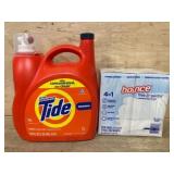 Tide Detergent and Dryer Sheets Set