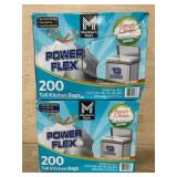 200 Count Tall Kitchen Bags, Power Flex