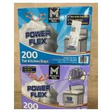 Power Flex Tall Kitchen Bags, 400 Count