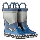 Kids Shark Rubber Rain Boots With Handles