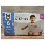 Size 6 Premium Diapers, 138 Count