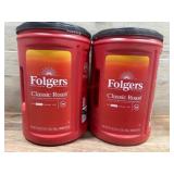 2 Folgers Classic Roast Coffee