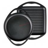 Cast Iron Grill and Griddle Set
