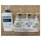 Lubriderm Lotion and Dove Foaming Hand Wash Set