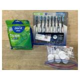 Dental Care Set with Toothbrushes and Floss