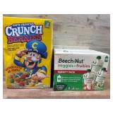 Capï¿½n Crunch Cereal and Baby Food Bundle