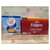 Coffee-Mate and Folgers Coffee Assortment