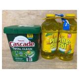 Cascade Pods and Pine-Sol Cleaning Set