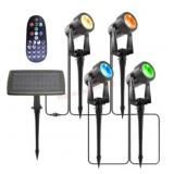 Solar Spot Light Set With Remote and Solar Panel