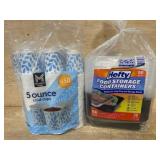 Food Storage Containers and Cold Cups Set