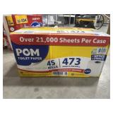 Pom 45 rolls toilet paper