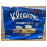 Kleenex Trusted Care Flat Boxes, Pack of 12