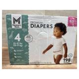 198-Count Size 4 Premium Baby Diapers