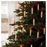 Flickering LED Candlestick Lights, 50 Ct