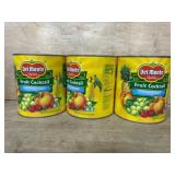 3 Del Monte Fruit Cocktail Cans