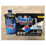 Finish Quantum Tabs and Jet-Dry Rinse Aid Set