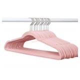50-Pack Velvet Hangers in Ash Rose
