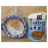 Dixie Deep Dish Plates and Paper Bowls Set